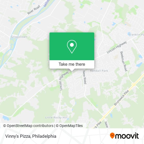 Vinny's Pizza map