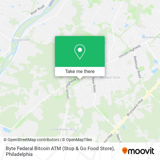 Mapa de Byte Federal Bitcoin ATM (Stop & Go Food Store)