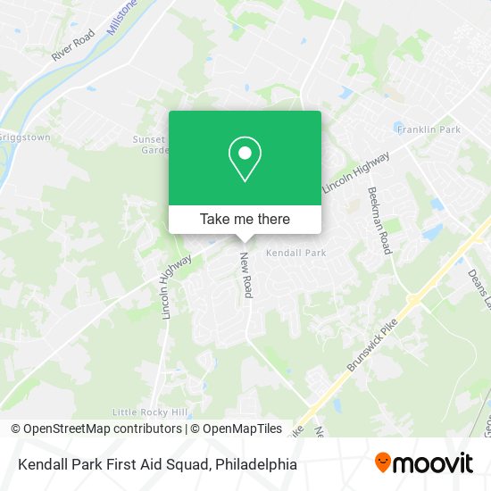 Kendall Park First Aid Squad map