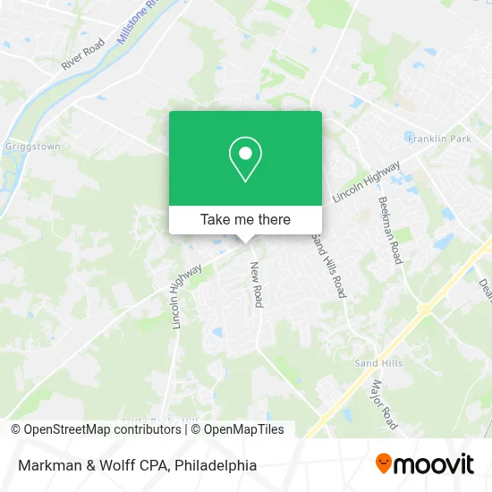 Markman & Wolff CPA map