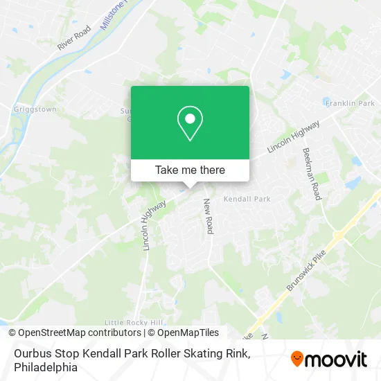Ourbus Stop Kendall Park Roller Skating Rink map