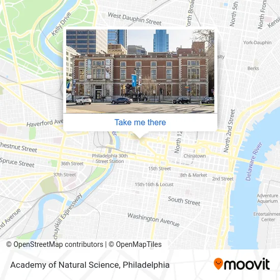 Academy of Natural Science map
