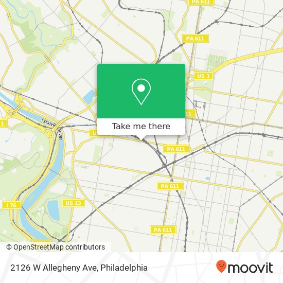 Mapa de 2126 W Allegheny Ave