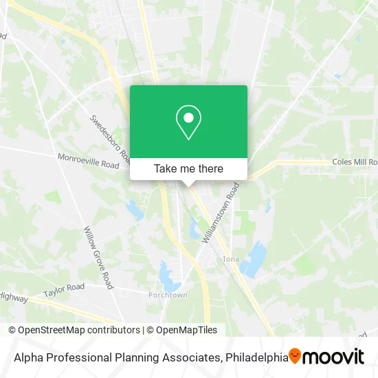 Alpha Professional Planning Associates map