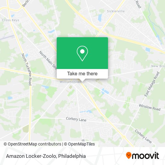 Amazon Locker-Zoolo map