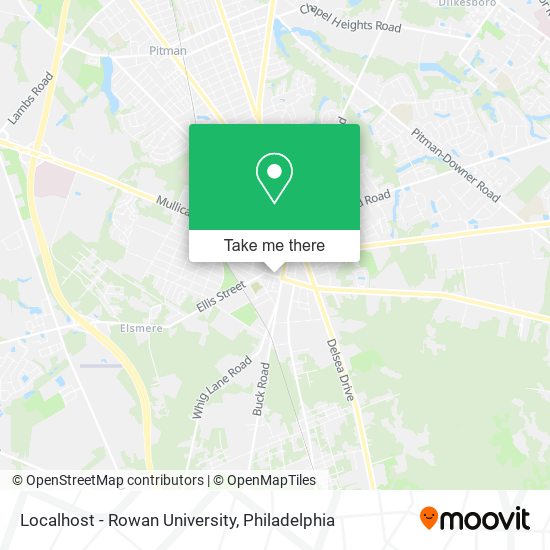 Localhost - Rowan University map