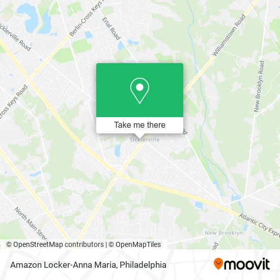 Amazon Locker-Anna Maria map