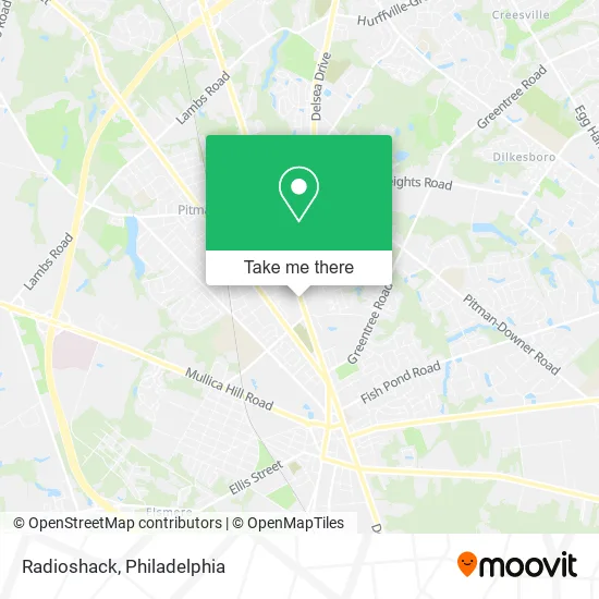 Radioshack map