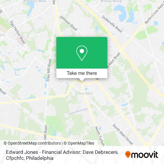 Mapa de Edward Jones - Financial Advisor: Dave Debreceni, Cfpchfc