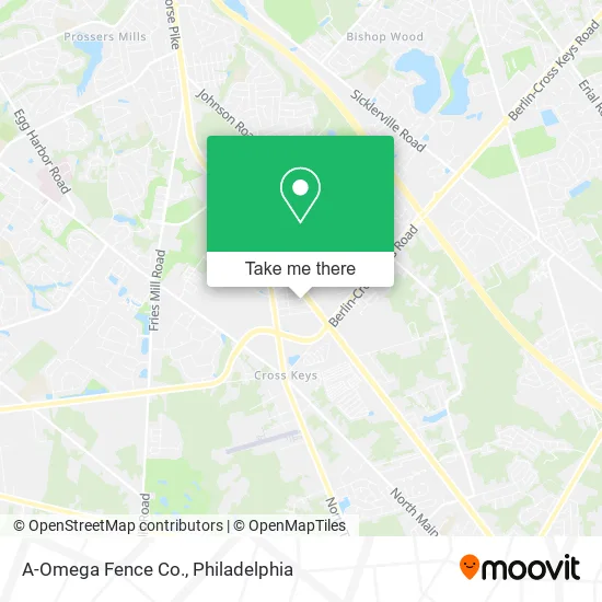 A-Omega Fence Co. map