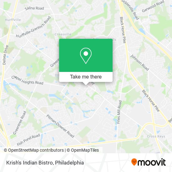 Krish's Indian Bistro map