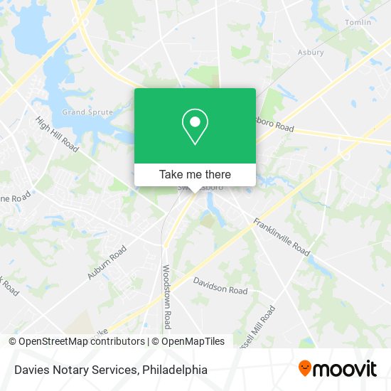 Davies Notary Services map