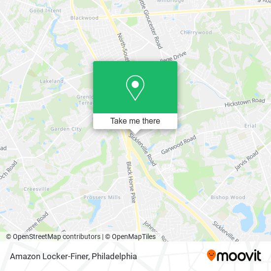 Mapa de Amazon Locker-Finer