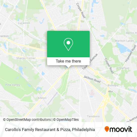 Mapa de Carollo's Family Restaurant & Pizza