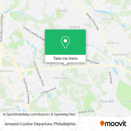 Amazon Locker-Departure map