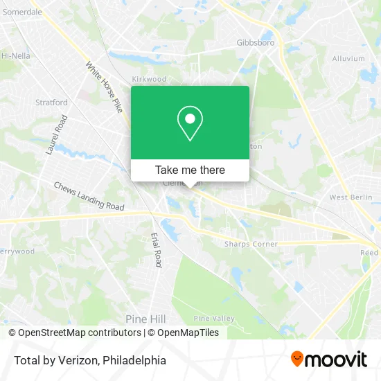 Total by Verizon map