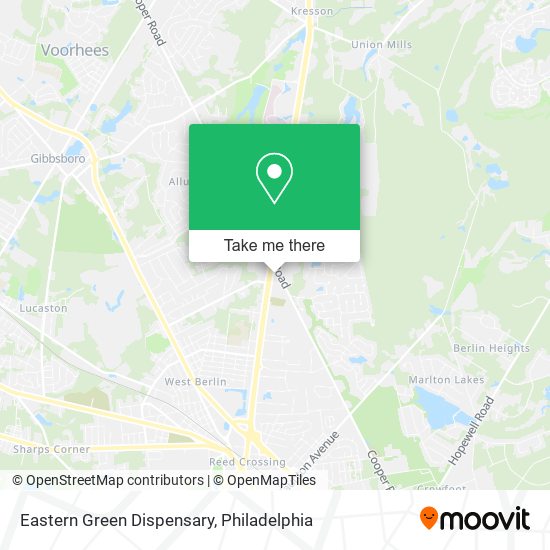 Mapa de Eastern Green Dispensary