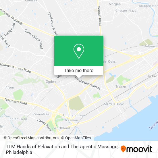 TLM Hands of Relaxation and Therapeutic Massage map