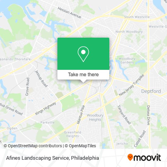Afines Landscaping Service map