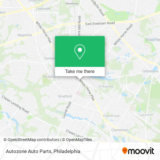 Autozone Auto Parts map