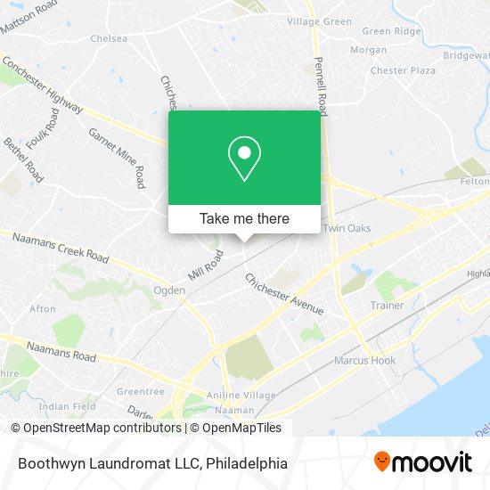 Mapa de Boothwyn Laundromat LLC