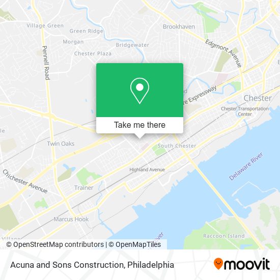 Acuna and Sons Construction map