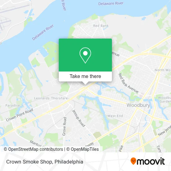 Crown Smoke Shop map