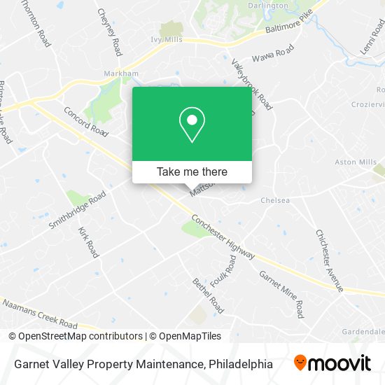 Garnet Valley Property Maintenance map