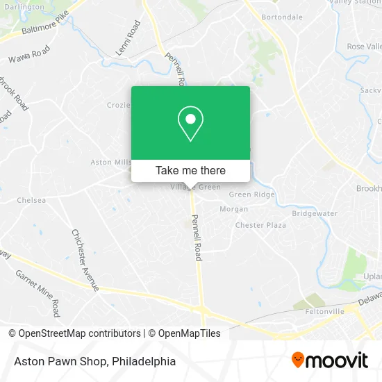 Aston Pawn Shop map