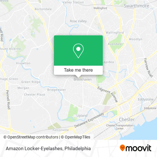 Amazon Locker-Eyelashes map