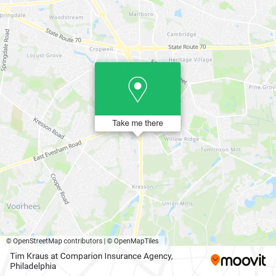 Tim Kraus at Comparion Insurance Agency map