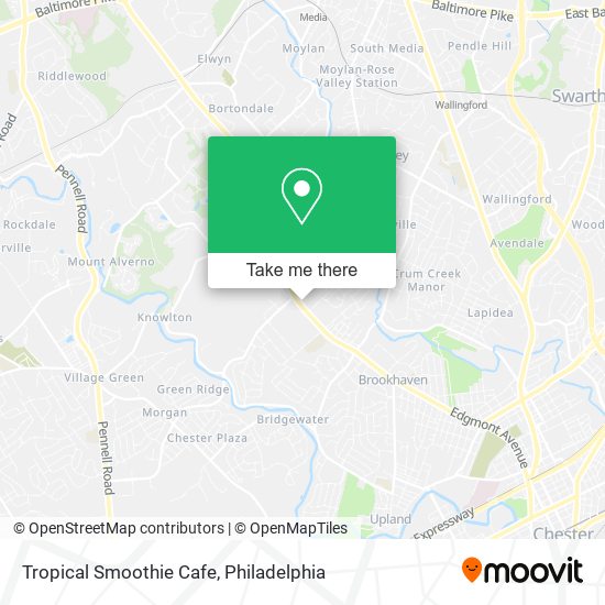 Tropical Smoothie Cafe map