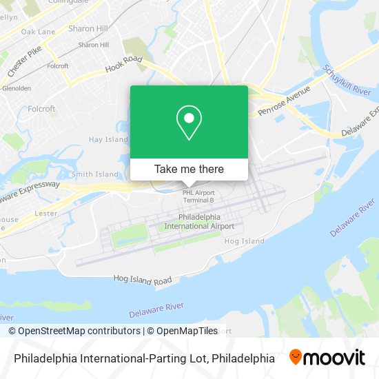 Mapa de Philadelphia International-Parting Lot