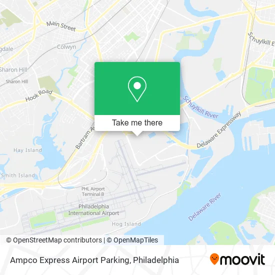 Ampco Express Airport Parking map