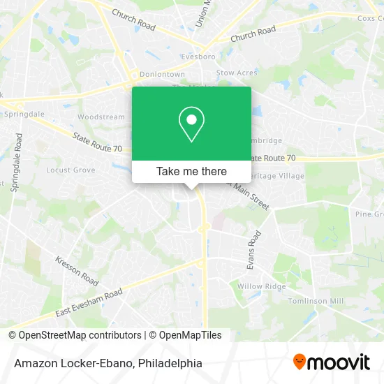 Amazon Locker-Ebano map
