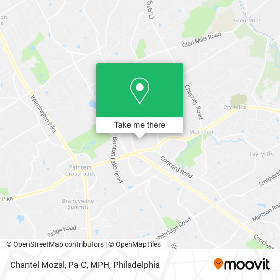 Chantel Mozal, Pa-C, MPH map