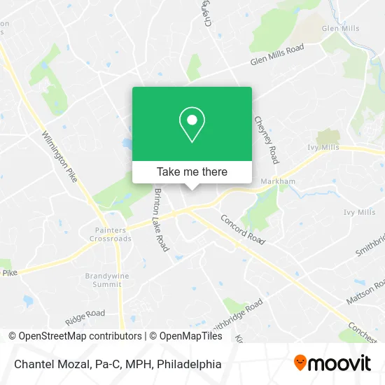 Chantel Mozal, Pa-C, MPH map