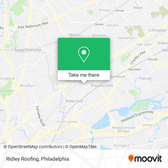 Ridley Roofing map