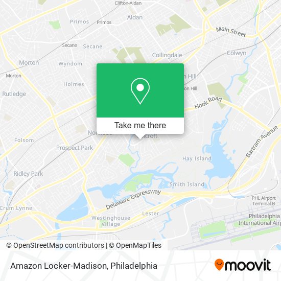 Amazon Locker-Madison map