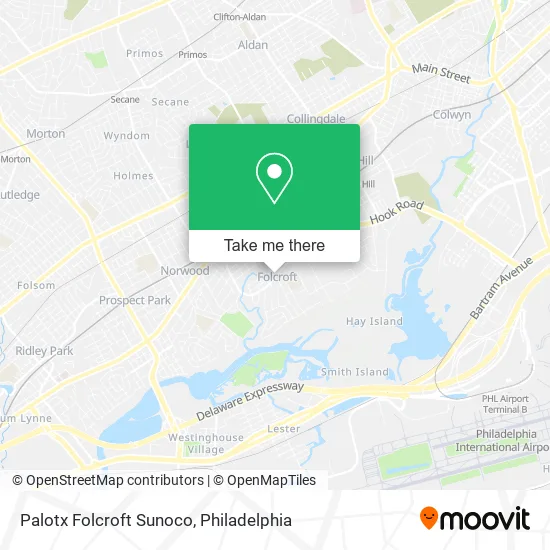 Palotx Folcroft Sunoco map