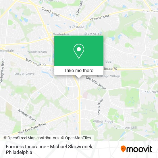 Farmers Insurance - Michael Skowronek map