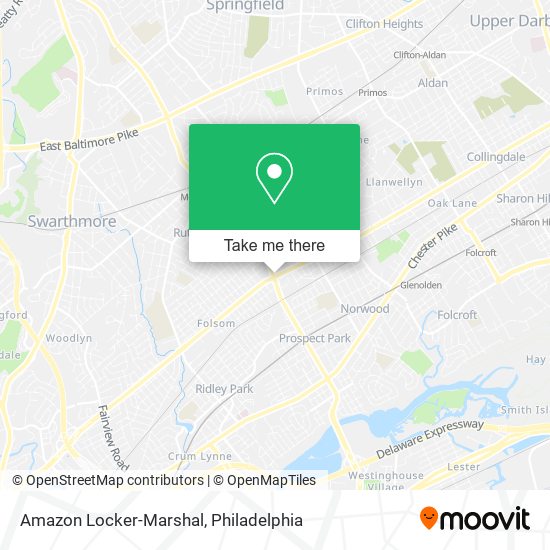 Amazon Locker-Marshal map