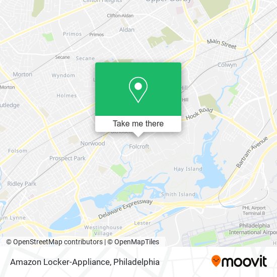 Mapa de Amazon Locker-Appliance