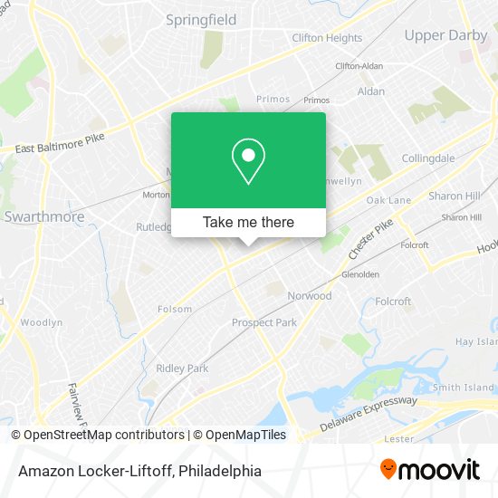 Amazon Locker-Liftoff map