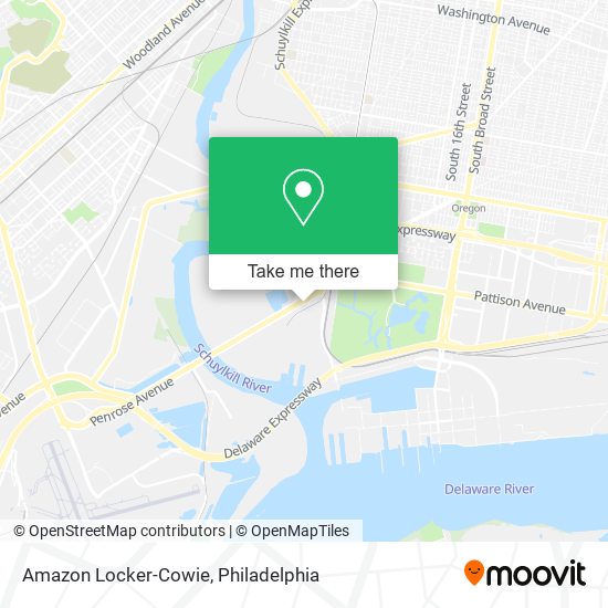 Mapa de Amazon Locker-Cowie