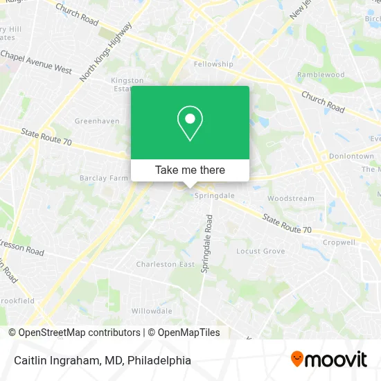 Caitlin Ingraham, MD map