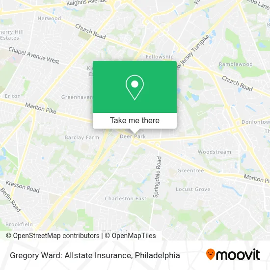 Gregory Ward: Allstate Insurance map