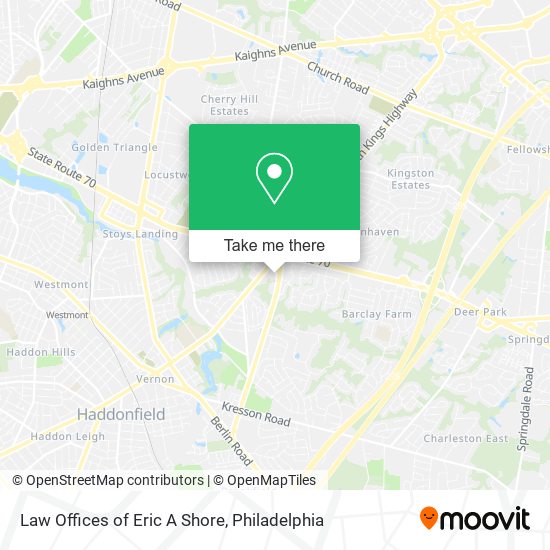 Law Offices of Eric A Shore map