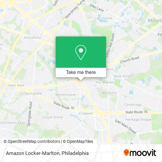 Amazon Locker-Marlton map