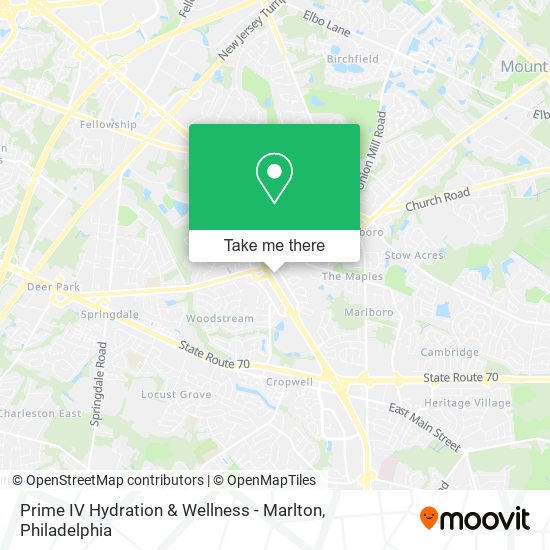 Prime IV Hydration & Wellness - Marlton map